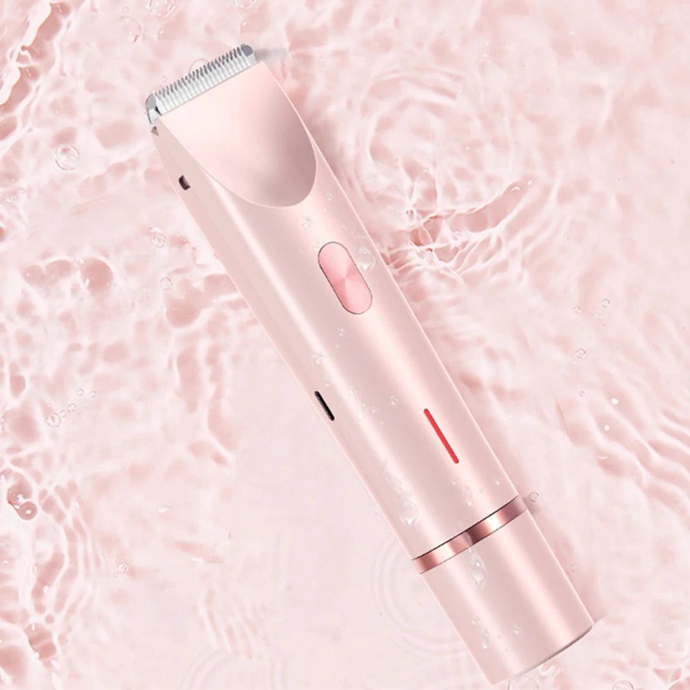 Electric Razors Bikini Trimmer for Women Waterproof Body Hair Trimmer Rechargeable for Pubic Legs Body Hair Epilator